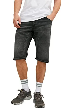 JACK & JONES Herren Jeans Short JJISCALE JJLONG GE 607 - Regular Fit , Größe:L, Farbe: 12223991