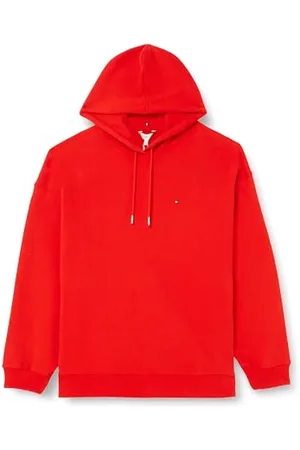 Tommy Hilfiger Damen Hoodie Crv Reg Flag On Chest Hoodie mit Kapuze, , 50