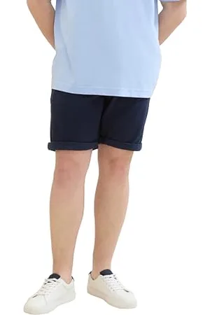 TOM TAILOR Herren Plussize Slim Chino Bermuda Shorts mit Stretch, sky captain blue, 48