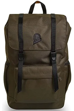 Invicta CHAT SOLID, Rucksack aus nachhaltigem Stoff, Praktisch & Unisex, Leicht, kompakt, mit Laptopfach, Büro, Uni, Arbeit; Reise, Sport&Freizeit, italienisches Design, moosgrün
