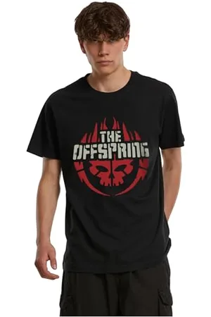 Merchcode Herren Tops Offspring Skull Logo Tee, Regular Fit, Cotton 100%, XS