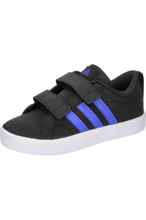 adidas VS Pace 2.0 Hook and Loop Shoes Kids Schuhe, Black/royal Blue/Cloud White, 35 EU