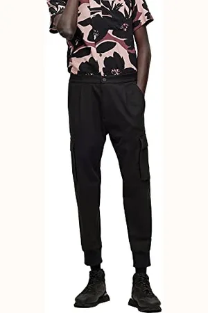 HUGO BOSS Herren Glavin231F1 Slim-Fit Cargohose mit Bundfalten Schwarz 102