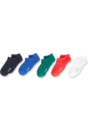 Champion Unisex Kinder Seasonal Junior Contrast Logo 5pp Quarter Sportsocken, , 31-34 cm
