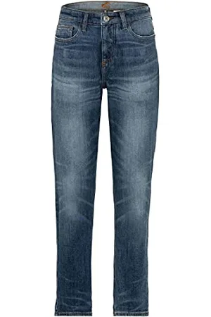 Camel Active Womenswear Damen 3884255574 Hose, MID BLUE, 28W / 30L