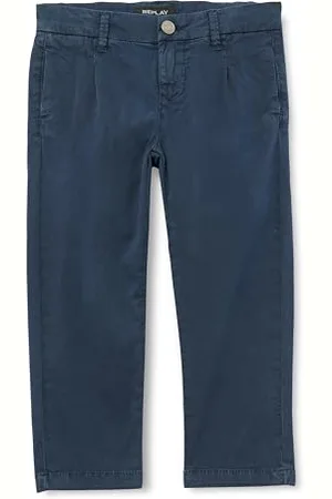Replay Jungen Chino mit Stretch, (Blau), 8 Jahre