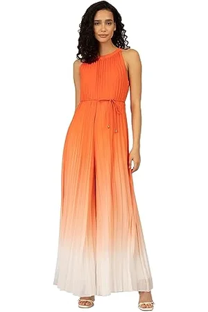 Apart APART Overall mit Farbverlauf aus leicht körnigem, plissierten Chiffon, , 44