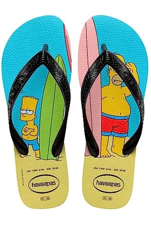 Havaianas Simpsons Flip Flops Unisex, Blau/Schwarz, 37/38 EU