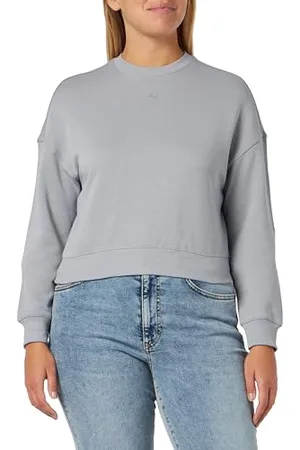Benetton Damen Maschenweite G/C M/L 3J68D104V Sweatshirt, , M