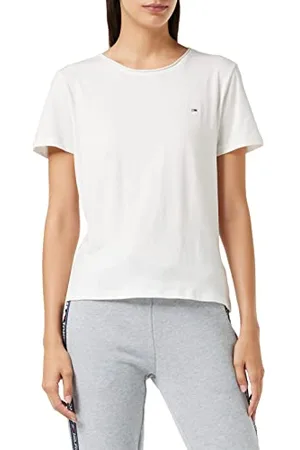 Tommy Hilfiger Damen TJW Slim Jersey C Neck T-Shirt, , S