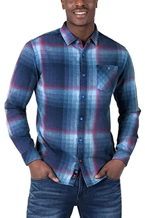 Timezone Herren Effect Weave Shirt Hemd, , S