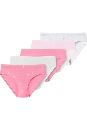 Schiesser Mädchen 5 Pack Slips Unterhosen - 95/5 Organic Bio Baumwolle Größe 92 Bis 140 Unterwäsche, , 92 EU