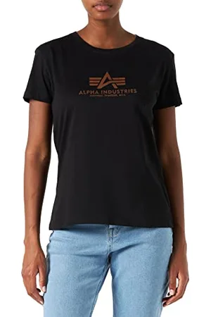 Alpha Industries New Basic T Wmn Foil Print T-Shirt für Damen, , XS