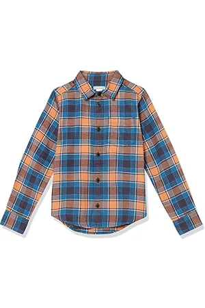 Amazon Jungen Flanellhemd Mit Knopfleiste, , 8 Jahre