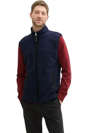 TOM TAILOR Herren Basic Fleece-Weste, , XL