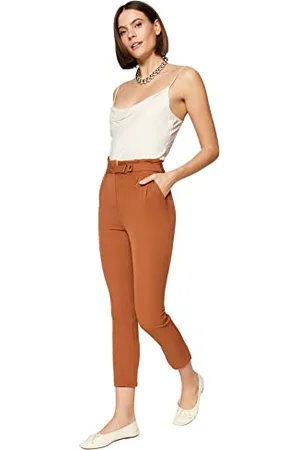 Trendyol Braune Schnapphosen, braun, 36