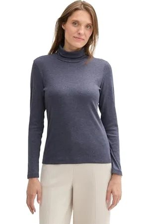 TOM TAILOR Damen Longsleeve mit Rollkragen, , XL