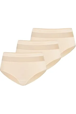 Teyli Damen Slip Taillenslip Baumwolle Hohe Taille 3er Pack XL