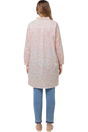 Ulla Popken Damen Leo Druck Bluse, , 54-56