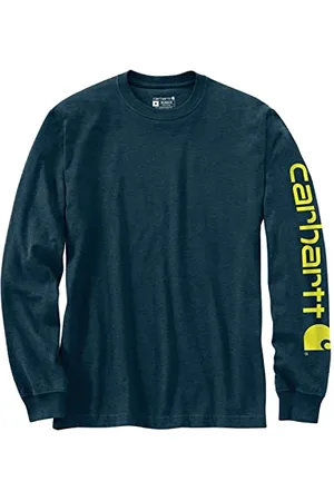 Carhartt Schweres Langarm-T-Shirt mit lockerer Passform und Logo-Grafik an den Ärmeln, Herren, , XXL