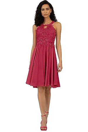 Apart APART Cocktailkleid aus Einer Plastischen Spitze und Chiffon, pink, 42