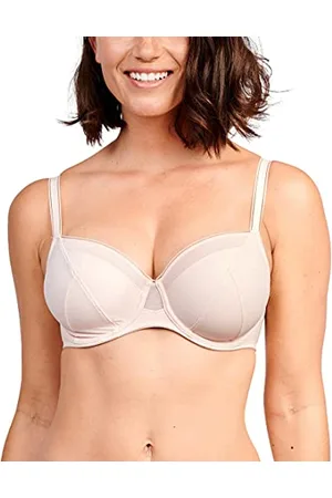 Sans Complexe Damen So Refresh 70aaf94 Klassischer BH, Bügel, Rose Pfingstrose, silberfarben, 80E
