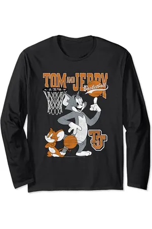 Tom And Jerry Spinning Basketball Langarmshirt
