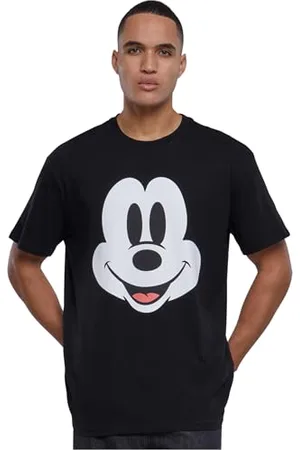 Mister Tee Unisex MT2856-Disney 100 Mickey Face Oversize Tee T-Shirt, Black, XXL
