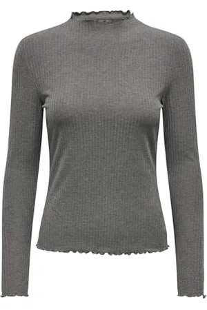 ONLY Female Top Stehkragen Oberteil mit Langen Ärmeln