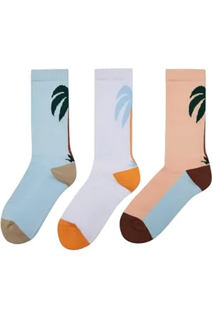 Mister Tee Unisex Fancy Palmtree Socks 3-Pack 35-38