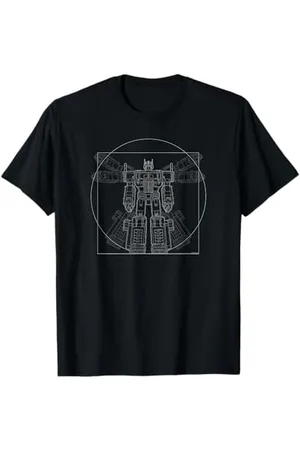 TRANSFORMERS Vitruvian Optimus T-Shirt, Unisex, , S, Kurzarm, Klassische Passform, Polyester 100%