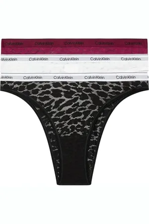 Calvin Klein Damen 3er Pack Brazilian Slips mit Spitze
