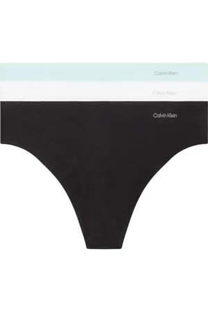 Calvin Klein 3 Pack Thong (Mid-Rise) Stringtangas Damen, , 3XL