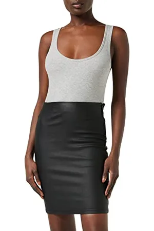 Pieces® NOS Damen 17092820 Rock, per Pack (Black Black), Small (Herstellergröße: S)