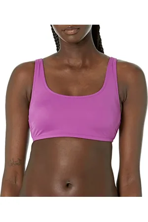 Amazon Damen Bauchfreies Schwimmoberteil mit U-Ausschnitt, , 42