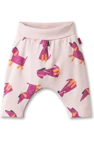Sanetta Pure Mädchen-Sweathose | Praktische und gefütterte Hose aus Bio-Baumwolle für Mädchen. Baby Bekleidung 080