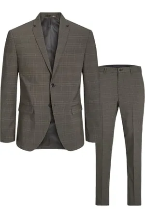 JACK & JONES Herren Jprfranco Check Suit Sn Anzug, , 52