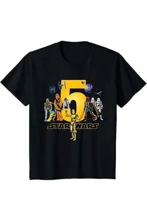STAR WARS Kinder Classic Characters Fifth Birthday 5 Years Old T-Shirt
