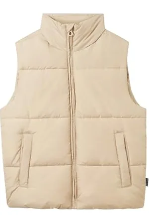 TOM TAILOR Jungen 1043011 Kinder Puffer Weste, 20058-Sand, 140