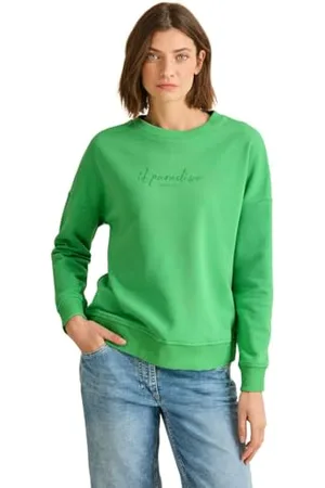 CECIL Damen B303216 Sweatshirt mit Stickerei, , XXL