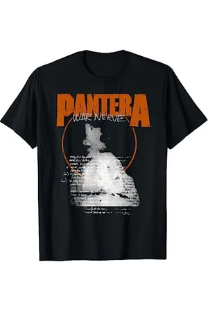 Pantera Offizielles War Nerve T-Shirt, Herren, Unisex Erwachsene, Kurzarm, , S, Klassisch, Geblümt, Heavy Metal Fans, Young Adults