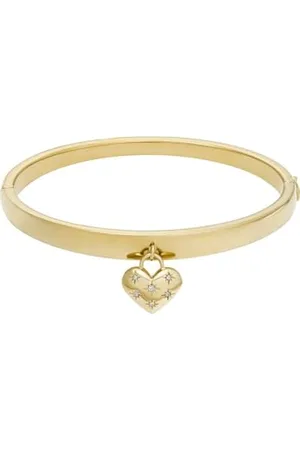 Fossil Sadie Damenarmband aus Edelstahl mit Druckknopfverschluss