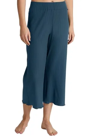 Calida Favourites 7/8-Hose Damen, elastisch, formstabil, Moderne breite Rippstruktur
