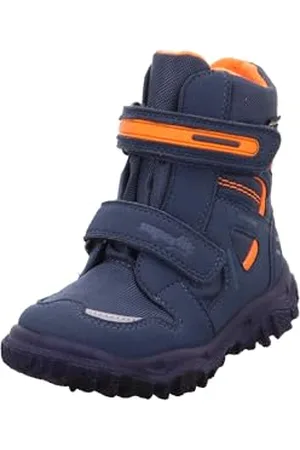 Superfit Jungen HUSKY Boot, Schneestiefel, BLAU/ORANGE 8010, 41