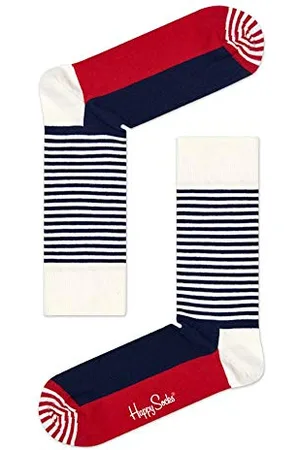 Happy Socks Herren Half Stripe Socken, , Einheitsgröße EU