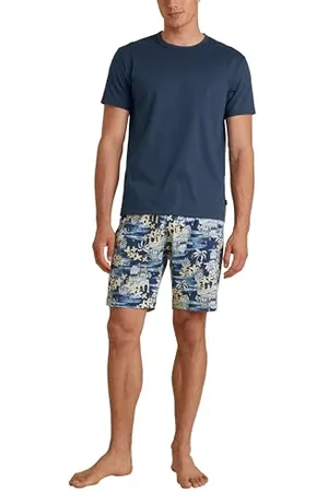 Calida Amalfi Journey Kurz-Pyjama Herren, aus 100% Baumwolle