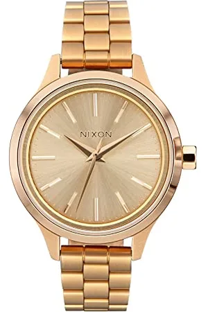 Nixon Damen Analog Japanisches Miyota-Quarzuhrwerk Uhr mit Edelstahl Armband A1342-5087-00