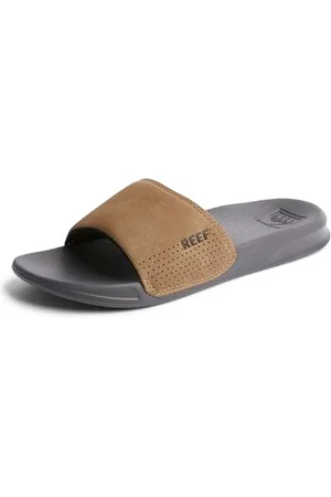 Reef Herren ONE Slide Schiebe-Sandalen, Grey/TAN, 42 EU
