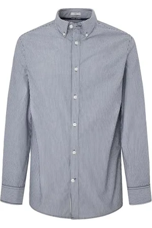 Pepe Jeans Herren-Peach-Hemd, Blau (Dulwich Blue), XL