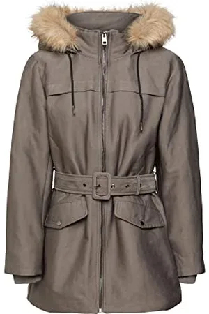 ESPRIT Collection Damen 092eo1g315 Jacke, Gunmetal, XXL EU